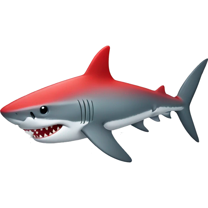 shark with red hat  emoji