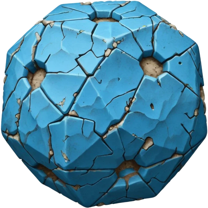 american-blue-intricate-stone-age-rocky-crusted-dodecahedron-shaped emoji
