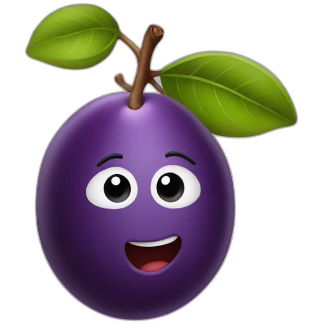 Plum emoji