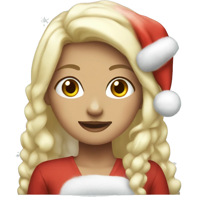 Vanilla girl Christmas  emoji