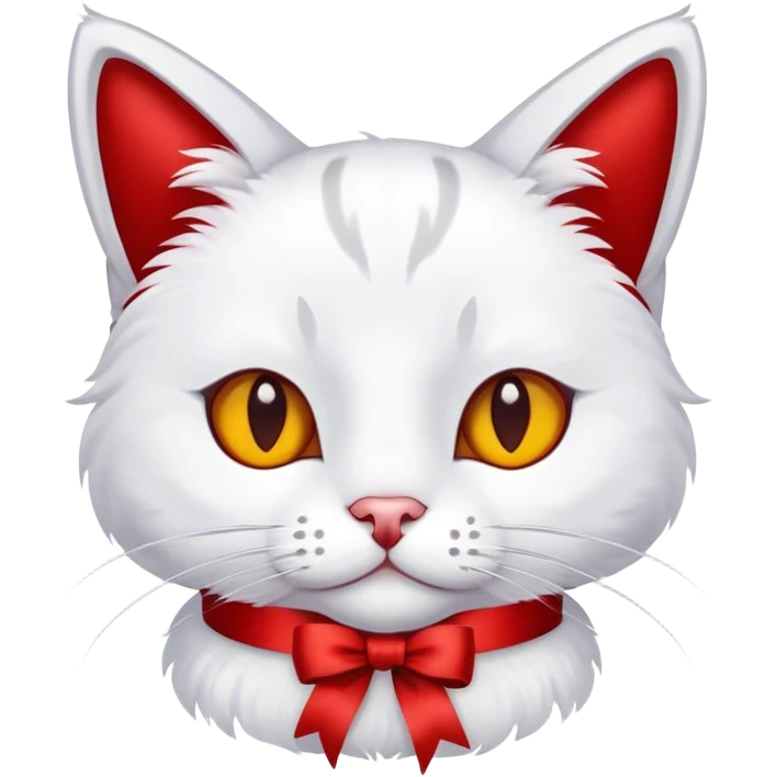 Cat with a ribbon emoji