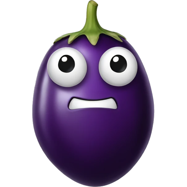 eggplant with legs emoji