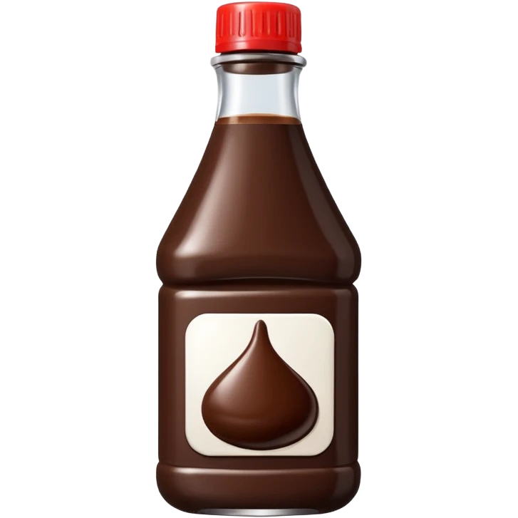 Chocolate sauce bottle emoji