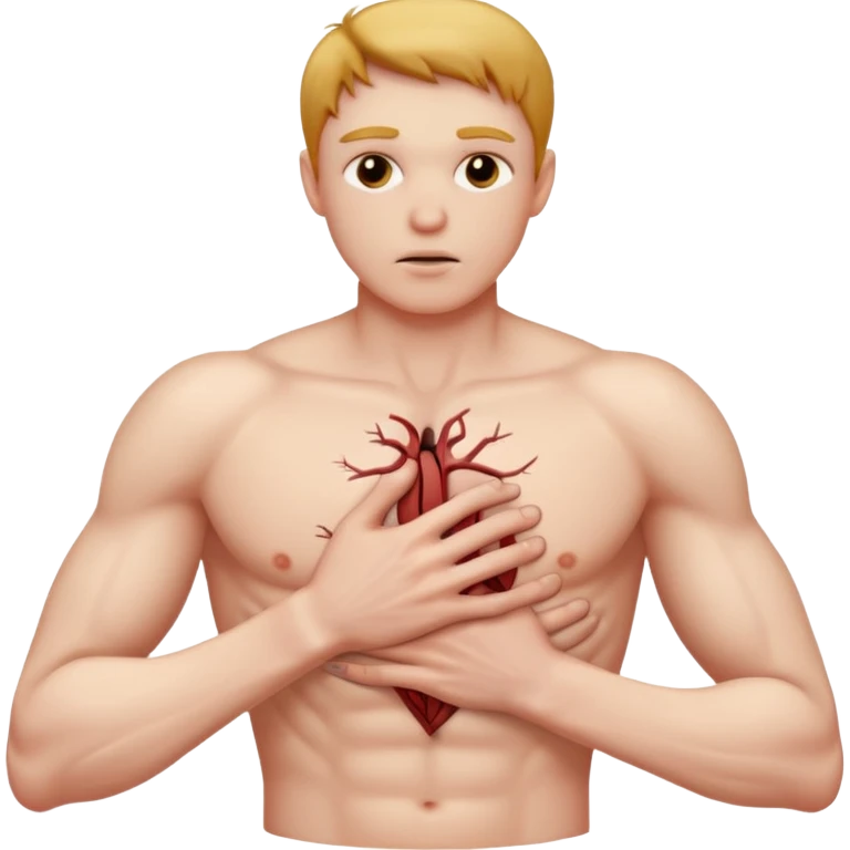 Gripping chest emoji
