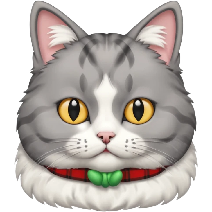 scottish cat with ears folded down emoji
