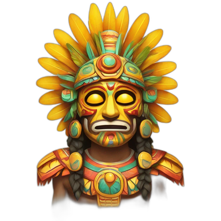 Huitzilopochtli Mexican God and Sun emoji