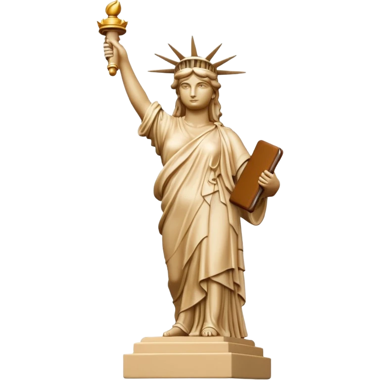 Statua de la libertad color beige emoji