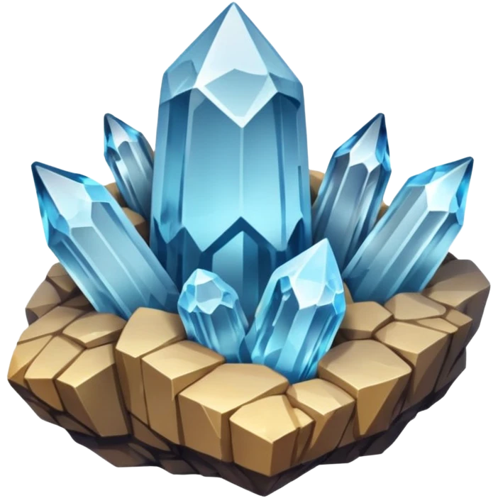 Quartz cluster emoji