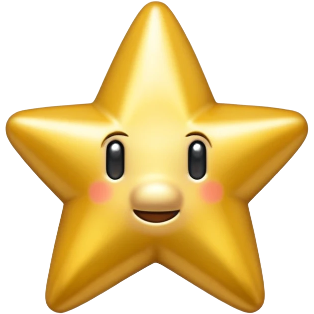 ESTRELLA DE SUPER MARIO SIN NARIZ emoji
