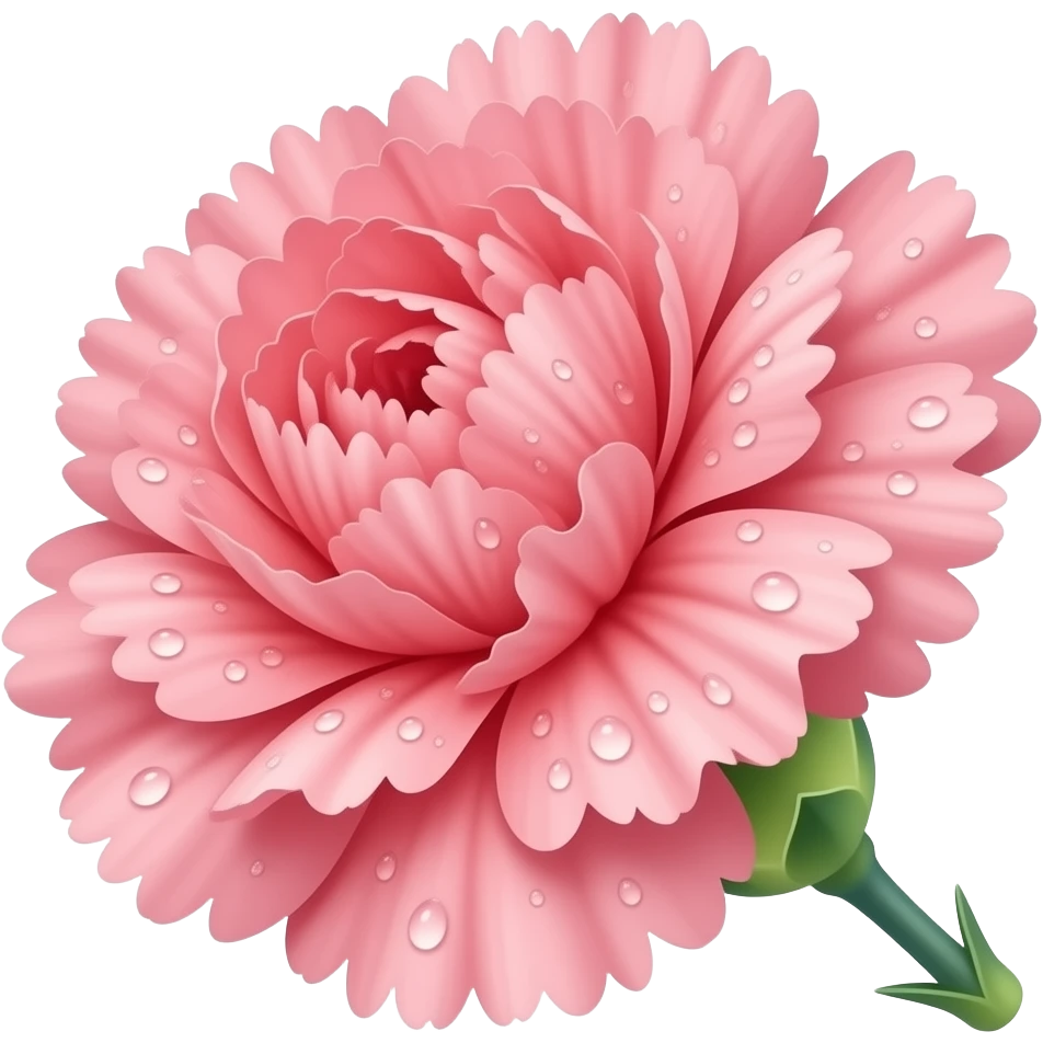 Pink carnation emoji