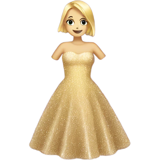sparkly dress emoji
