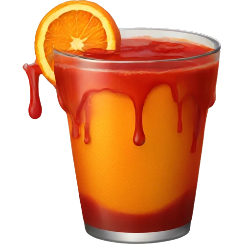 Bloody orange coffey emoji