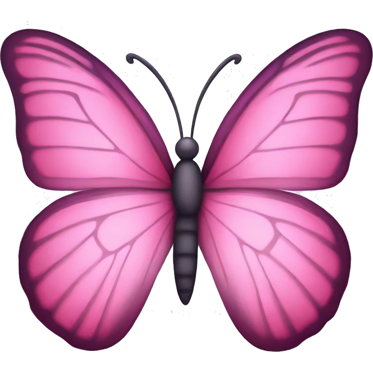 Pink butterfly  emoji