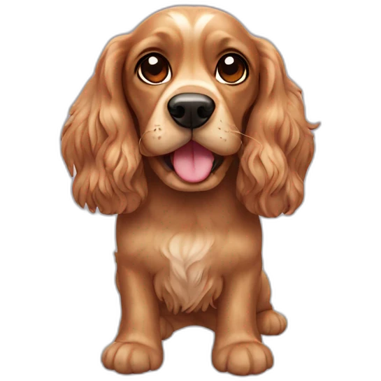 Cocker Spaniel dog emoji