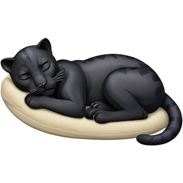 Black Panther sleeping emoji