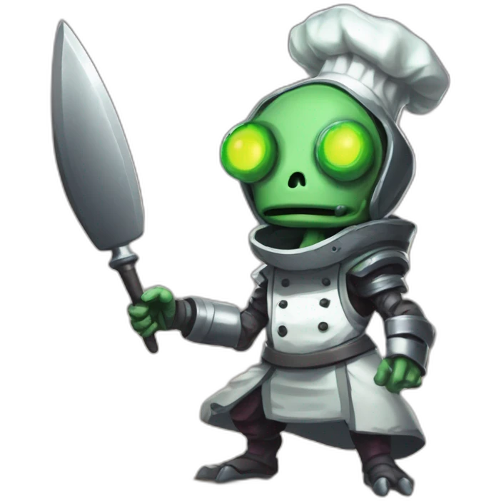 alien chef scifi roguelike rpg style inspired by slay the spire digital art emoji