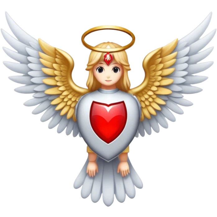 6 winged seraphim light red emblem emoji
