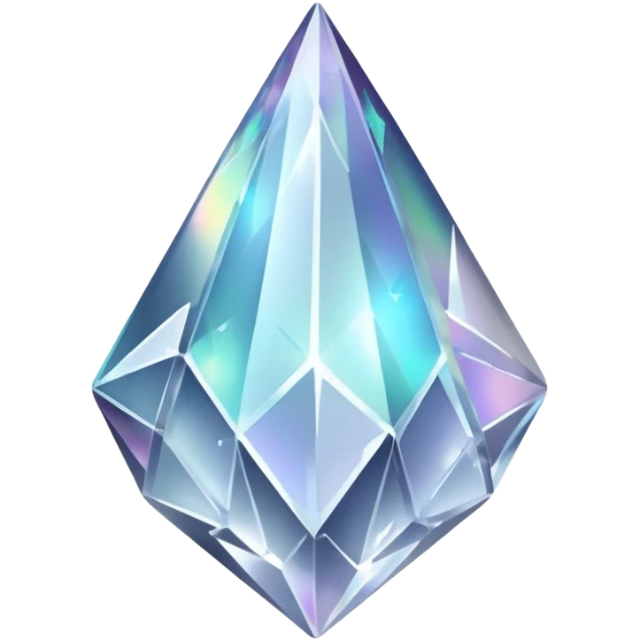 white silver iridescent nebula crystal shard emoji