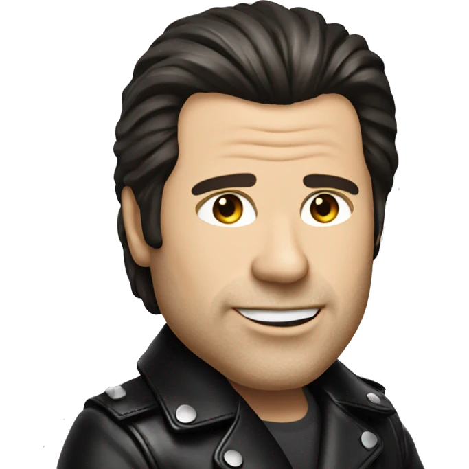 John travolta in leather jacket emoji
