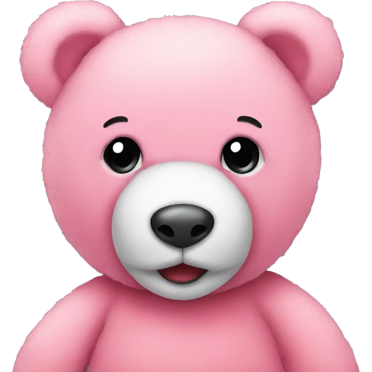 Pink teddy bear emoji
