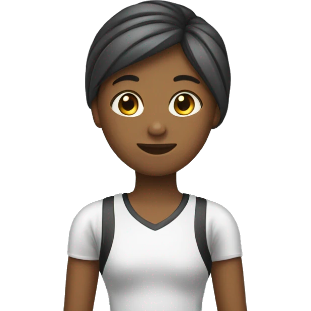 Fille qui va à la salle de sport  emoji