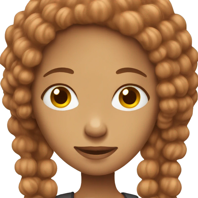 Woman with hazelnut coloured hair  emoji