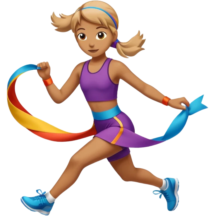 Acrobat + ribbon emoji