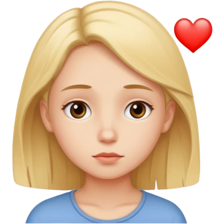 Girl thinking about a boy emoji