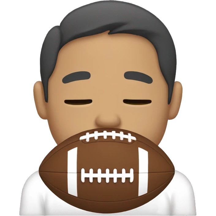 Sleepy and football emoji