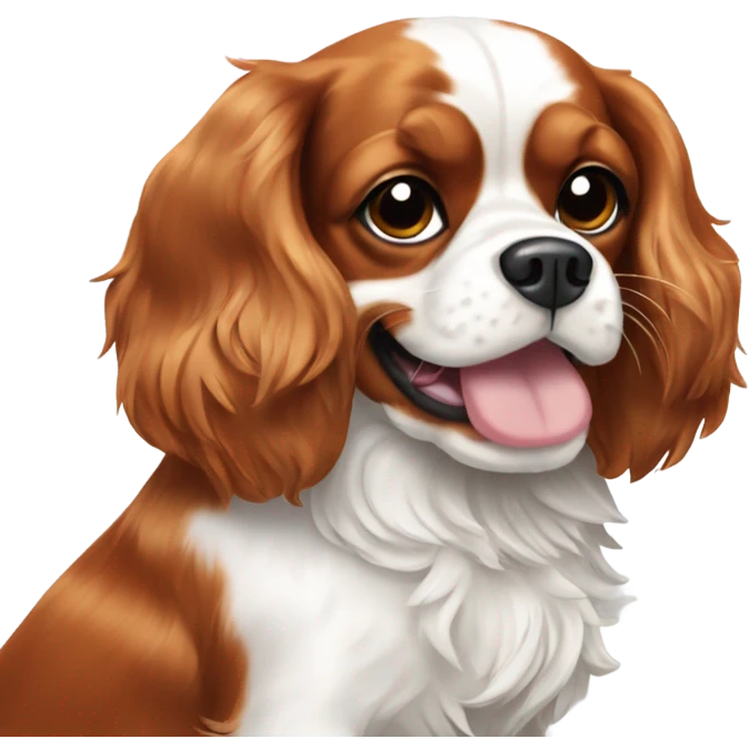 cavalier king charles spaniel giving thumbs up emoji