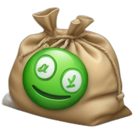 full money on bag emoji
