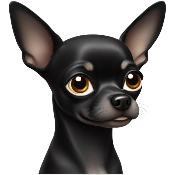 black chihuahua  emoji