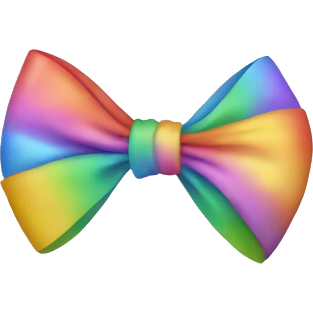 Colored bow emoji