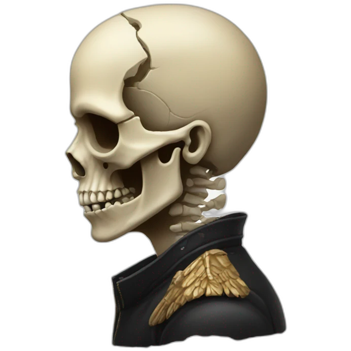 Skull side profile emoji