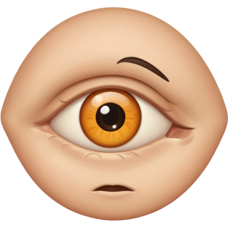 one eye looking sideways  emoji