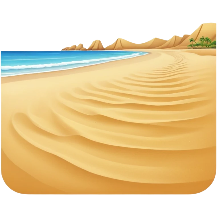 a beach waving to another brach emoji