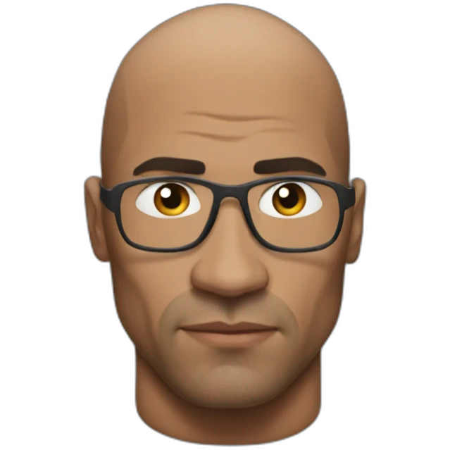 the rock suspect emoji
