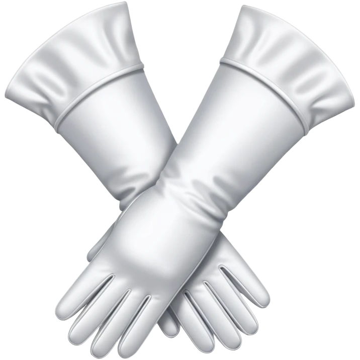 Pair of women’s white opera gloves emoji