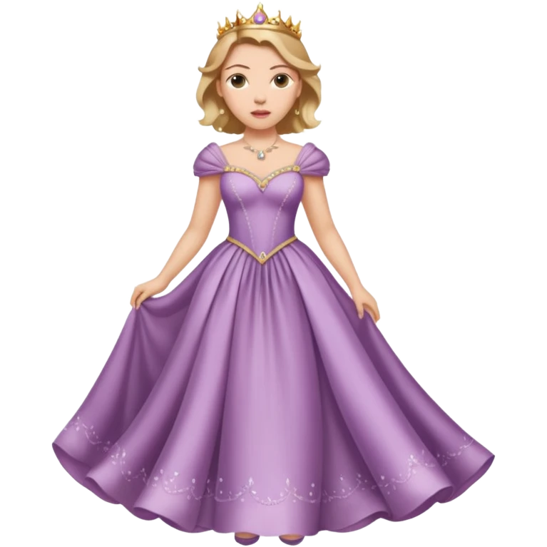 Scarlett Johansson in a princess dress emoji