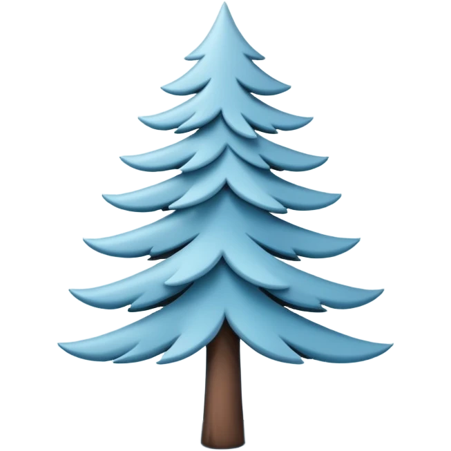 phone icon, pastel blue color, featuring a subtle pine tree silhouette emoji