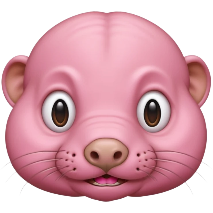 Naked mole rat emoji