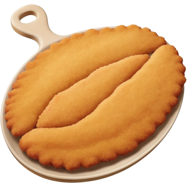 uncooked plain chicken milanese emoji