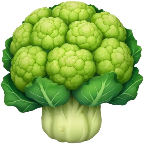 green cauliflower emoji