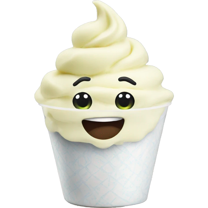 Frozen yogurt emoji
