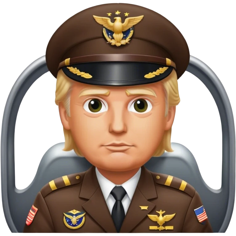 Trump as a plane pilot emoji