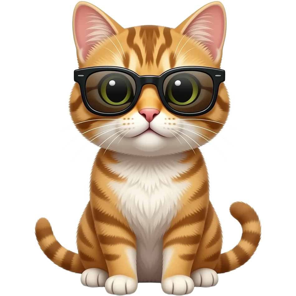 Cat wearing sunglasses emoji