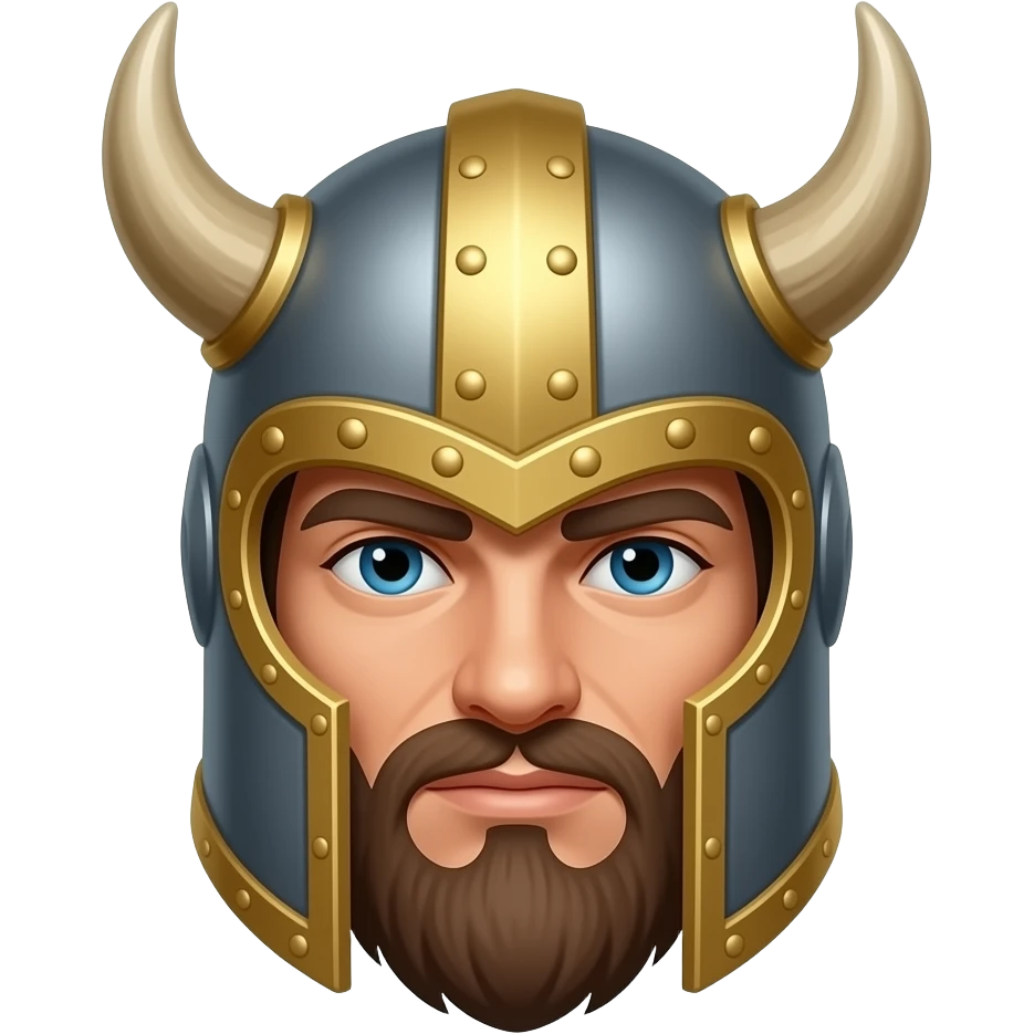 warrior with horns and a helmet emoji