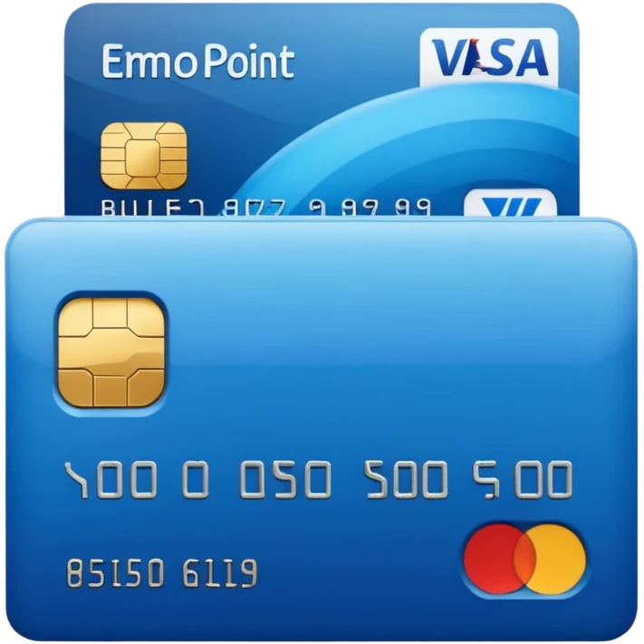 credit card blue point of sale emoji