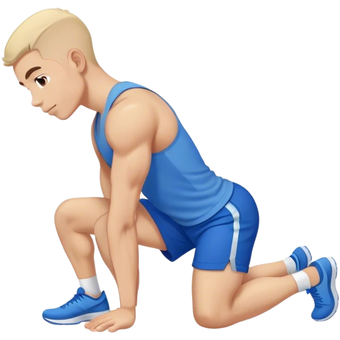 glute-bridges-exercise guy with blue shorts  emoji