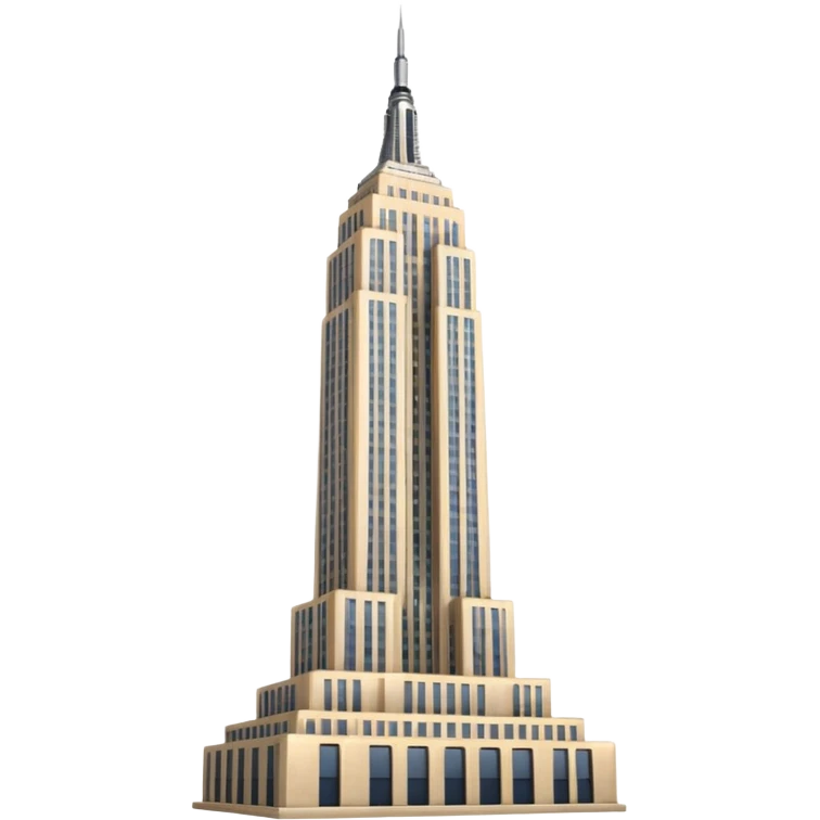 just the stand alone empire state building emoji